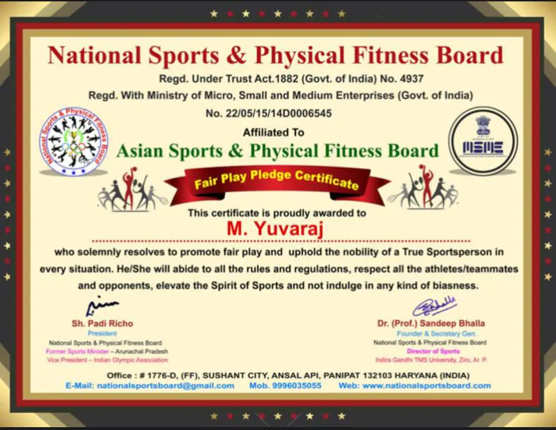 Vonlee Martial Arts Academy award and certification 14